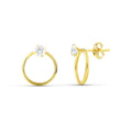 Pendientes Oro 18 quilates 750 Circonita