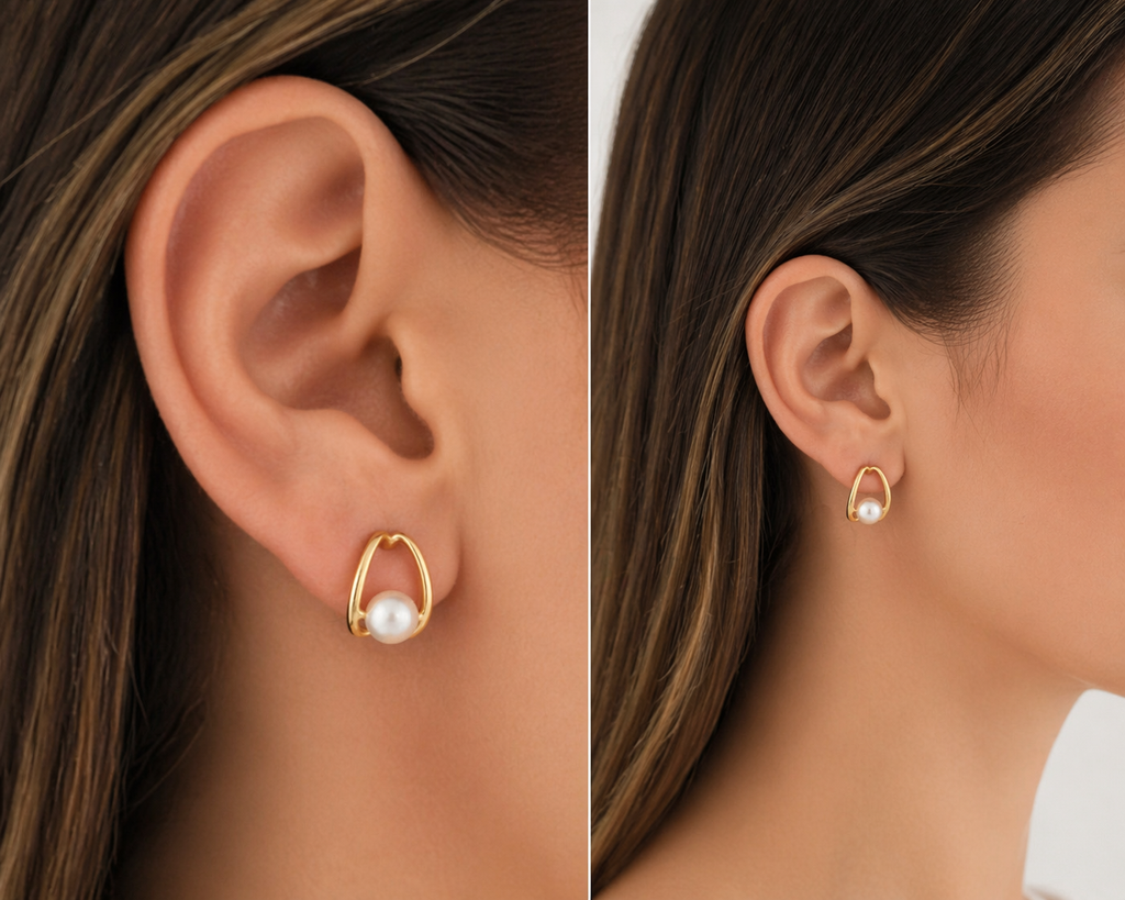 Pendientes Oro 9 quilates 375 Perla