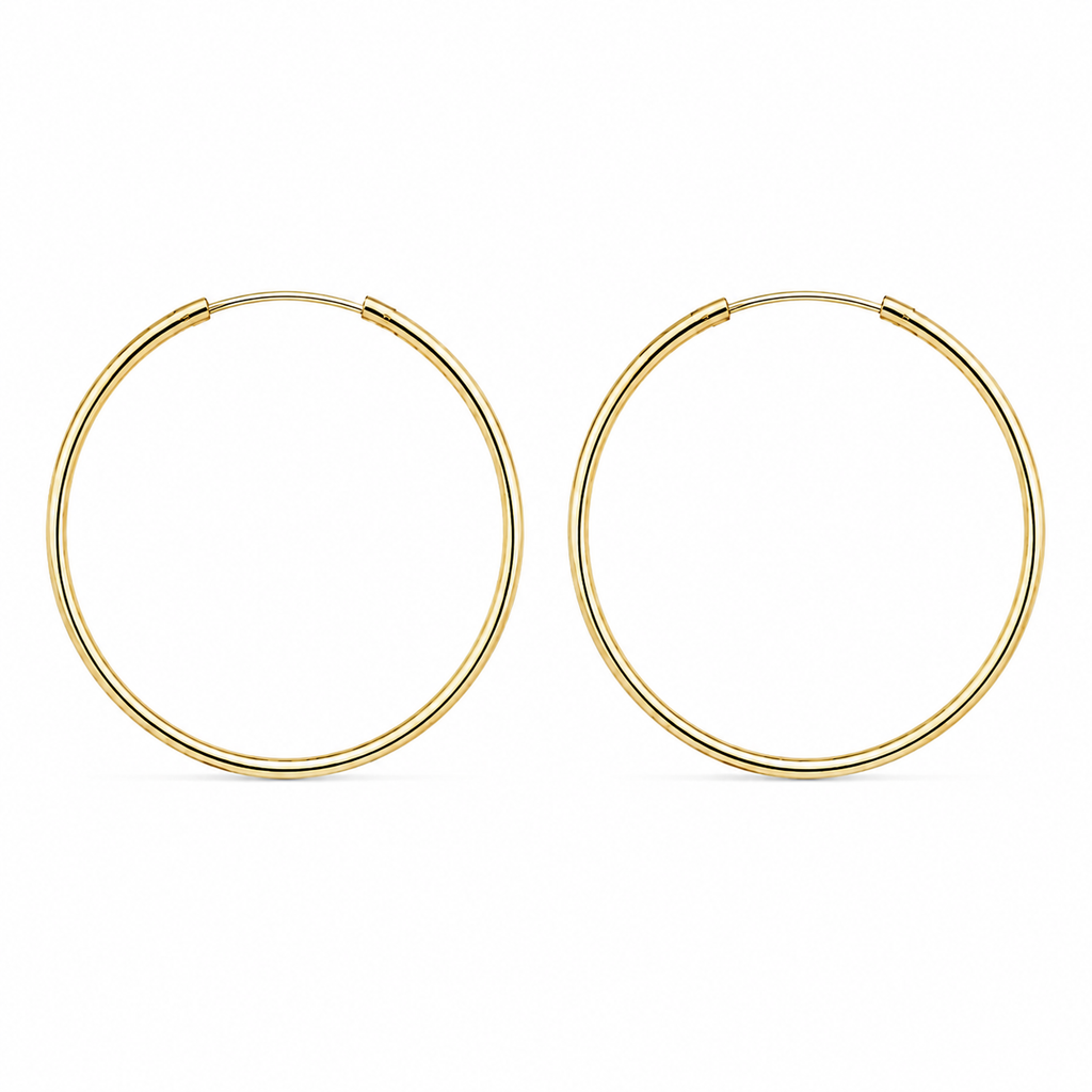 Pendientes Oro 9 quilates Aros 30mm