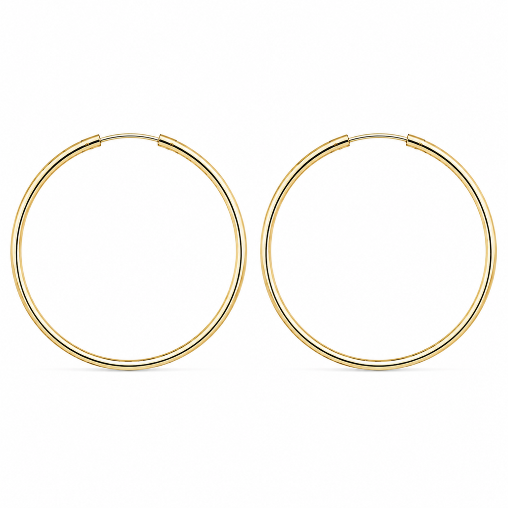 Pendientes Oro 9 quilates 40mm