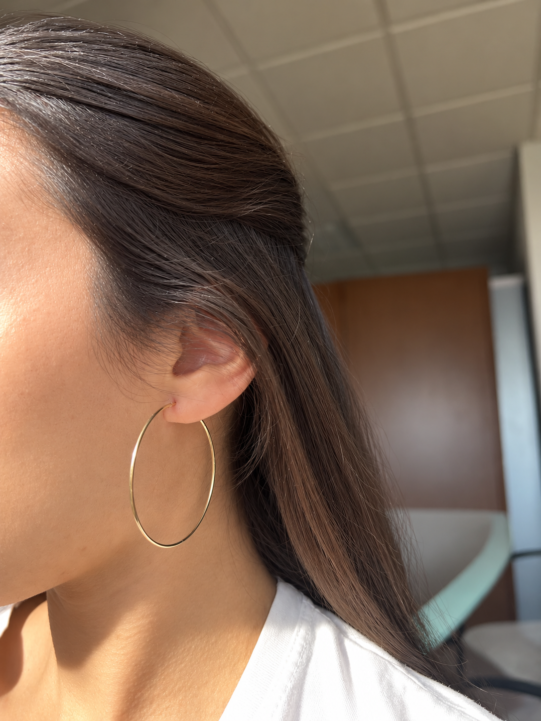 Aros Oro 9 kilates 50mm