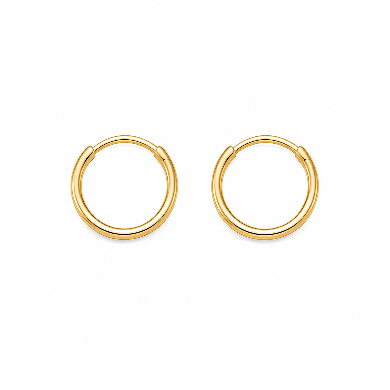 Pendientes Oro 18 quilates Aro 10mm