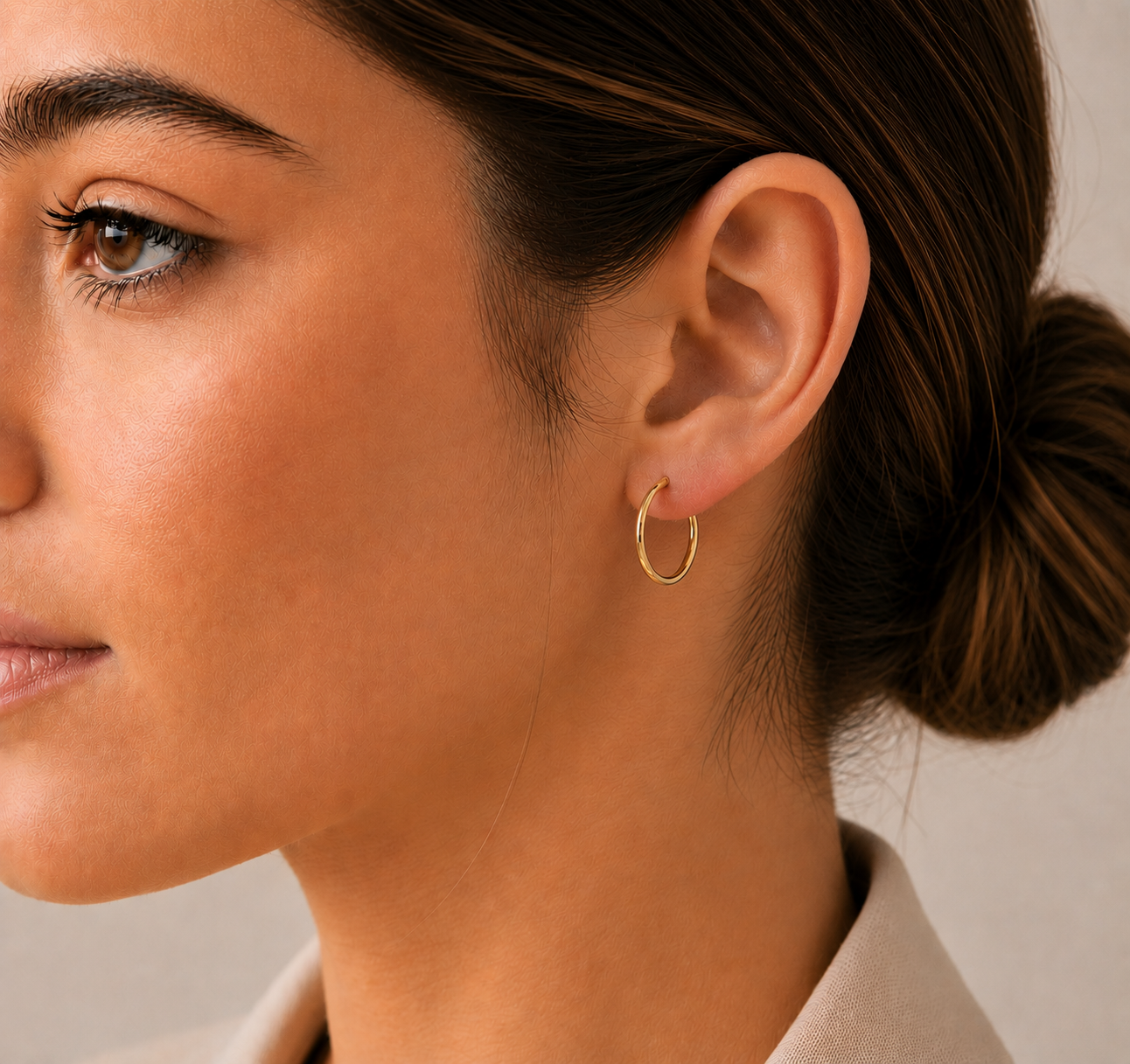 Pendientes Oro 9 quilates 18mm