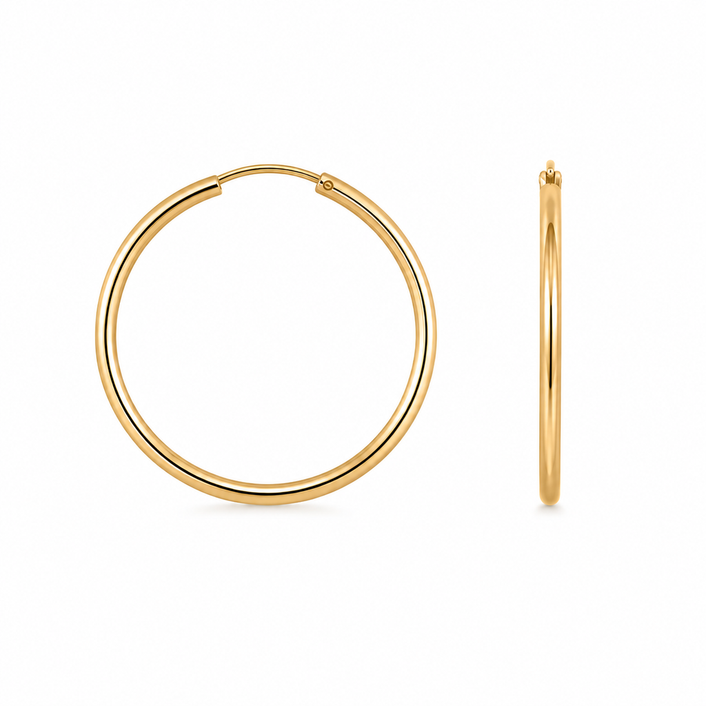 Pendientes Aros Oro 18 quilates 750 28mm