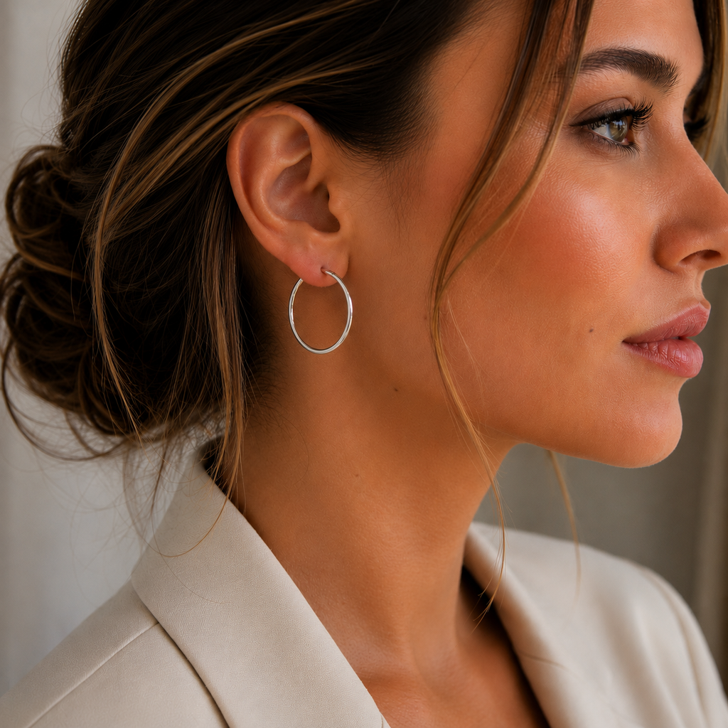 Pendientes Aros de Plata 925 30mm