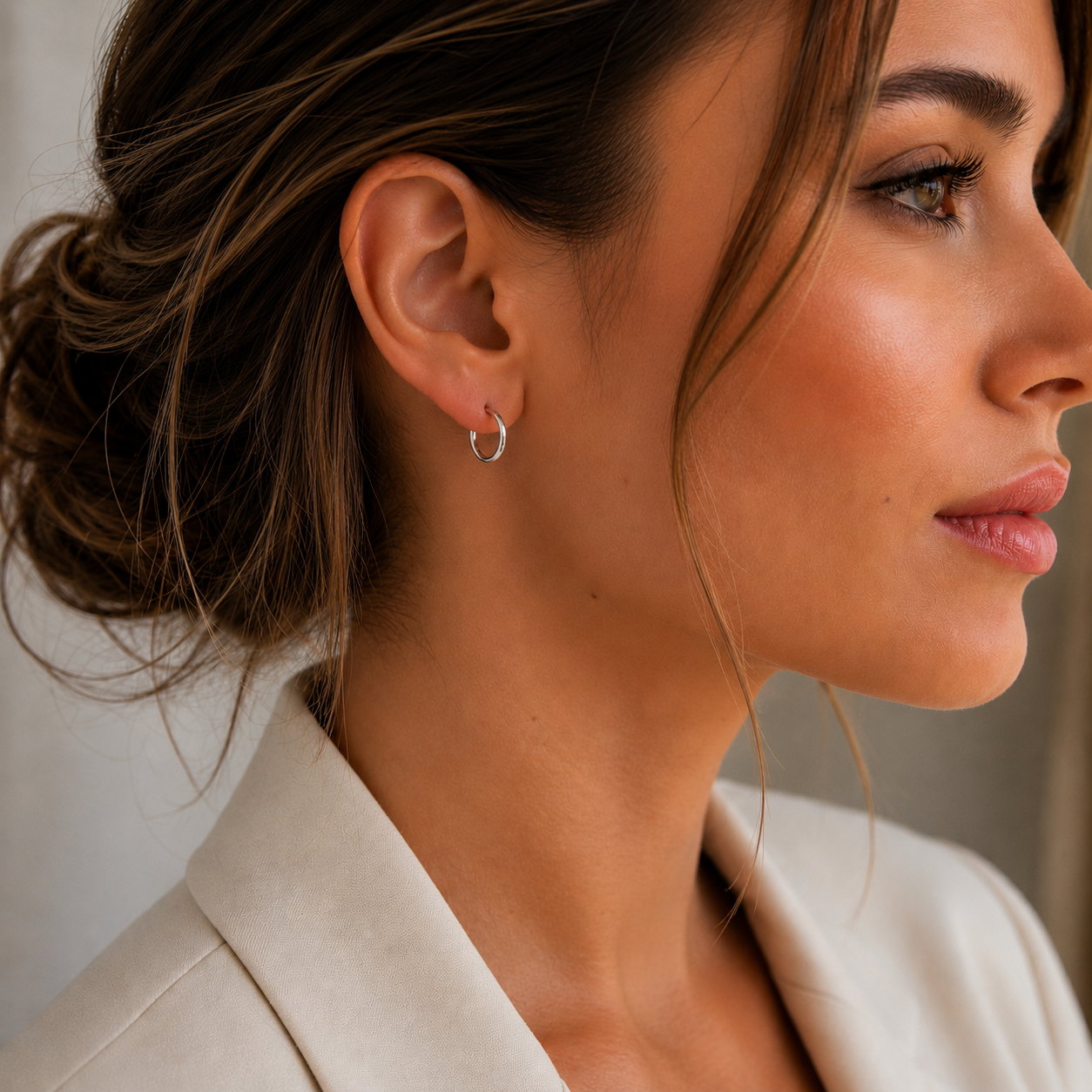 Pendientes Aros de Plata 925 15mm