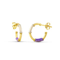 Pendientes de Oro 18 quilates 750 Esmalte