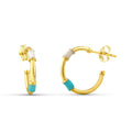Pendientes Oro 18 quilates 750 Esmalte