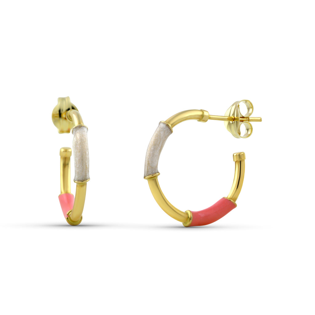 Pendientes Oro 18 quilates 750 Esmalte