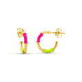 Pendientes Oro 18 quilates 750 Esmalte