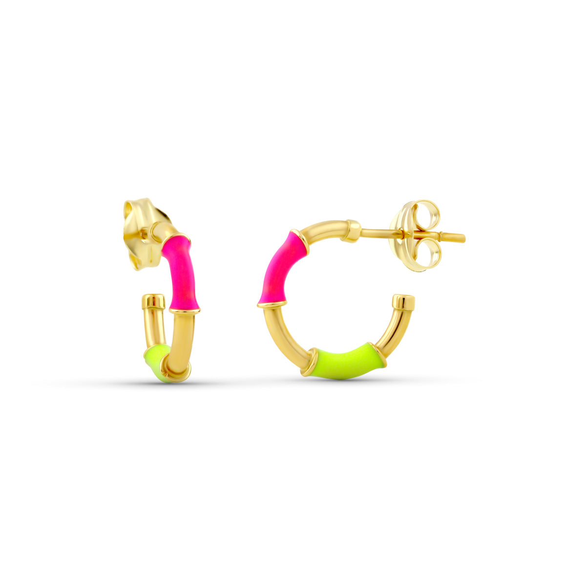 Pendientes Oro 18 quilates 750 Esmalte