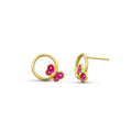 Pendientes Infantiles de Oro 9K con Mariposa