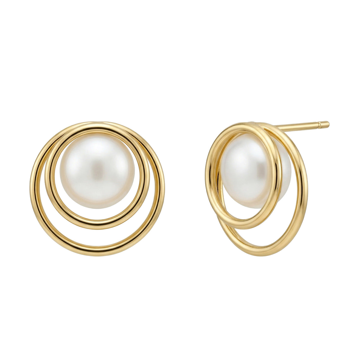 Pendientes de Oro 18K con Perla