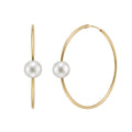 Aros Oro 9 kilates Perla
