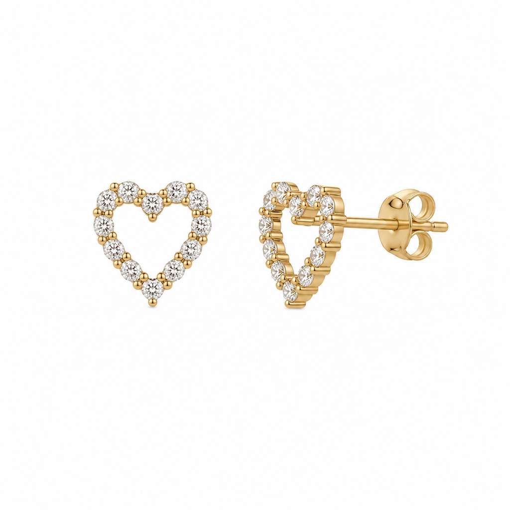 Pendientes Oro 9 quilates Corazon