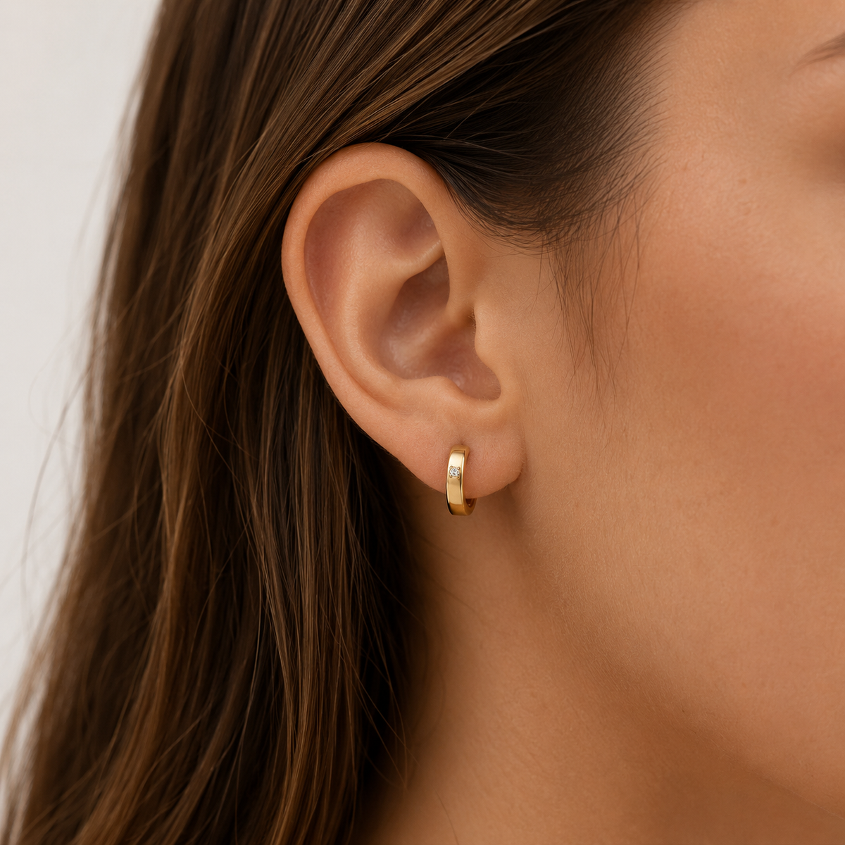 Pendientes de Oro de 18 Quilates con Circonita