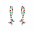 Pendientes de Plata 925 con Circonitas de Colores