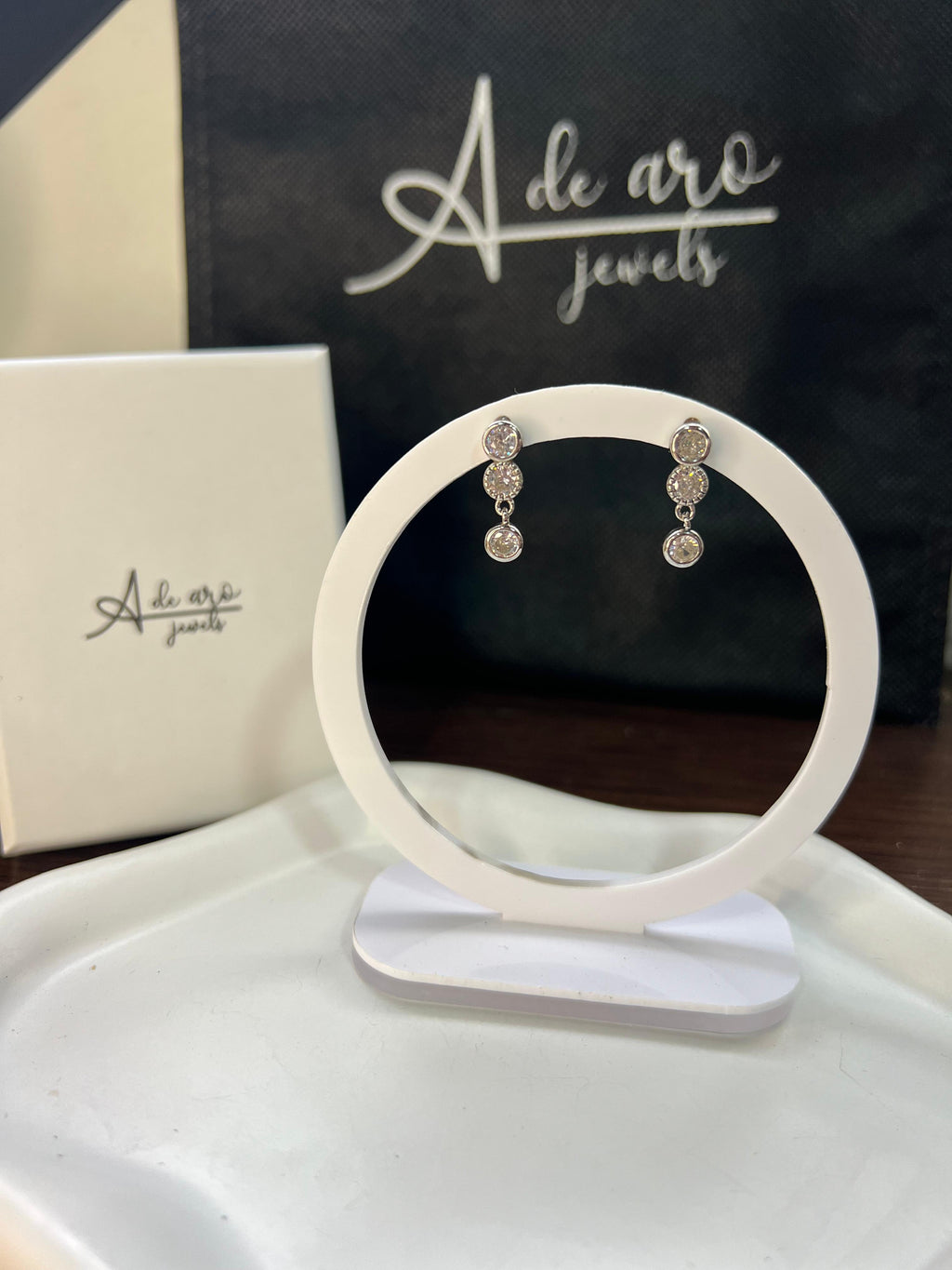 Pendientes de Plata 925 con Circonitas