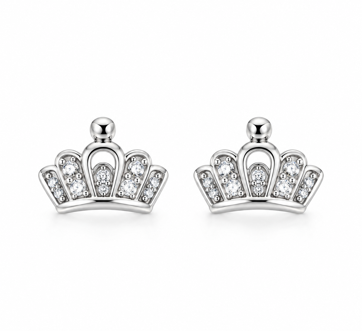 Pendientes de Plata 925 Corona