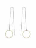 Pendientes Plata 925 Bicolor