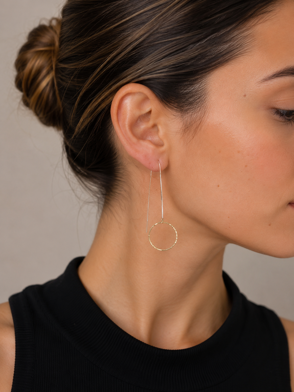Pendientes Plata 925 Bicolor