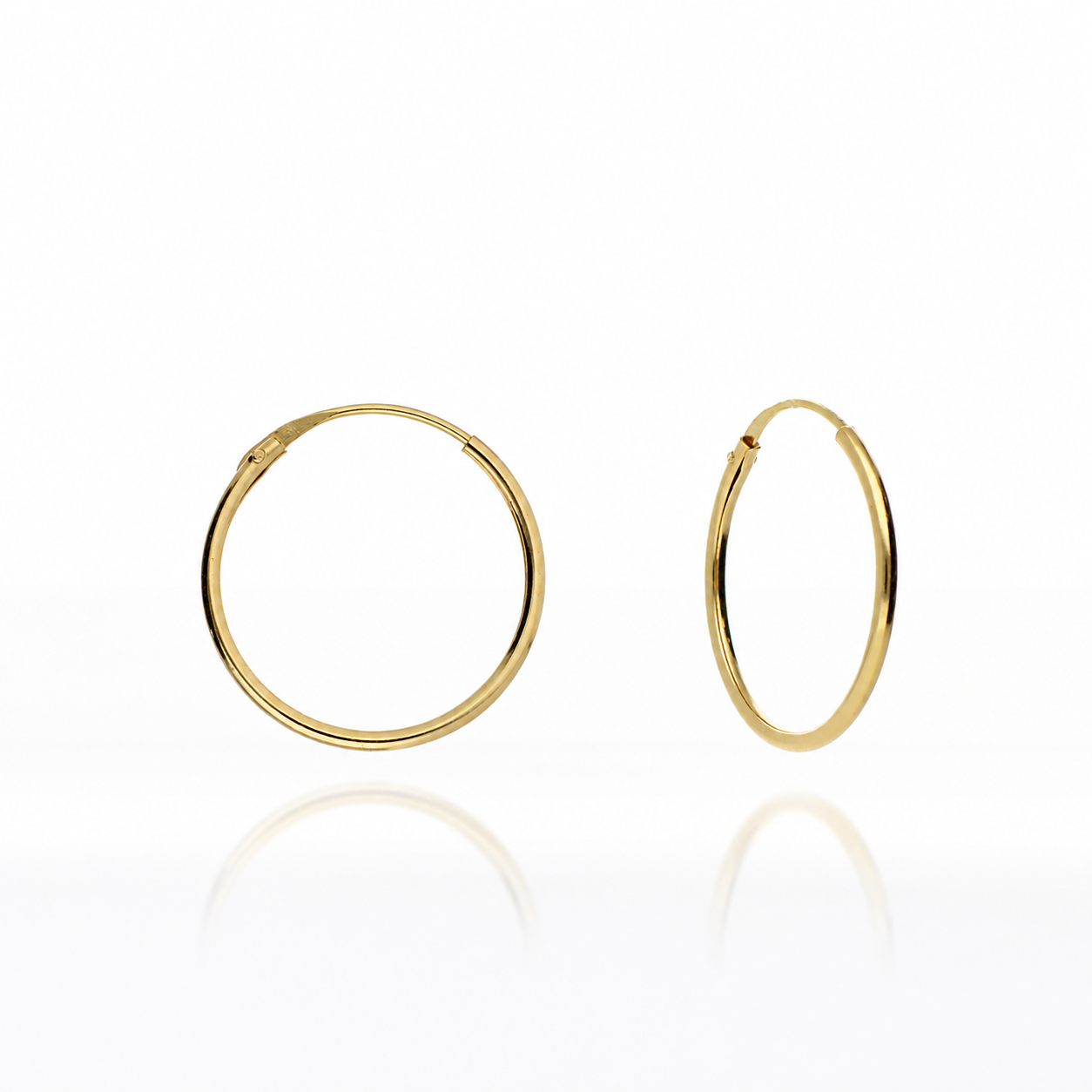 Pendientes 9 quilates 375 14mm