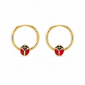 Pendientes Oro 9 quilates Mariquita