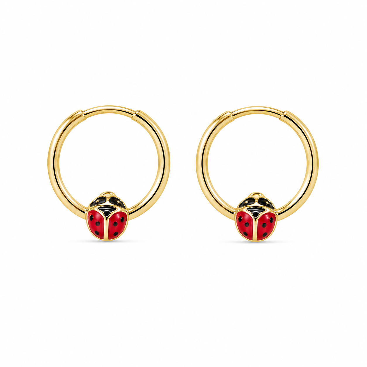 Pendientes Oro 9 quilates Mariquita