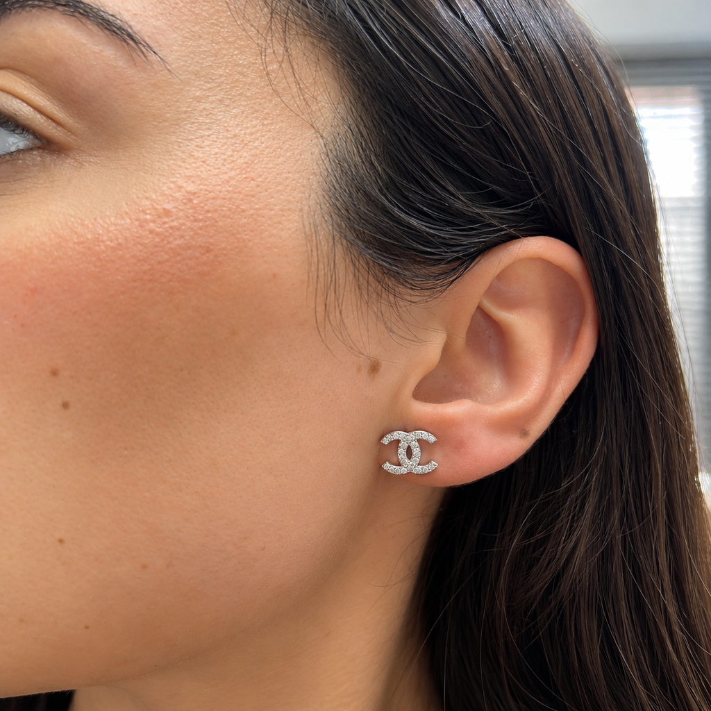 Pendientes de Plata 925 con Circonitas y Diseño Elegante