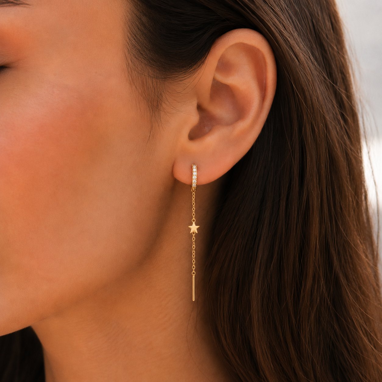 Pendientes Plata 925 Bañados en Oro