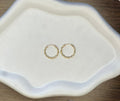 Pendientes Aros Oro 9 kilates Entrelazado