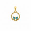 Colgante Oro 18 quilates 750 Mariposa