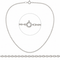 Cadena de Plata tipo Rolo – 60 cm