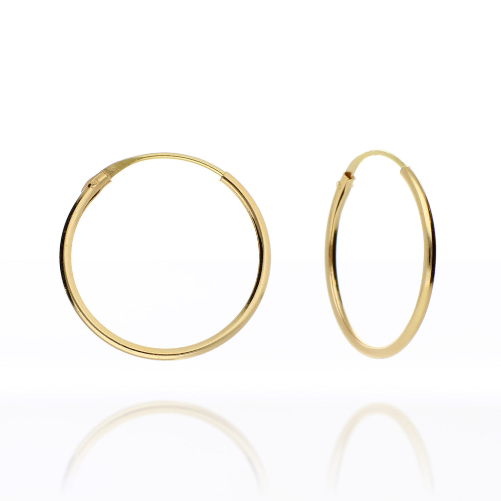 Aros Oro 14 quilates 10mm