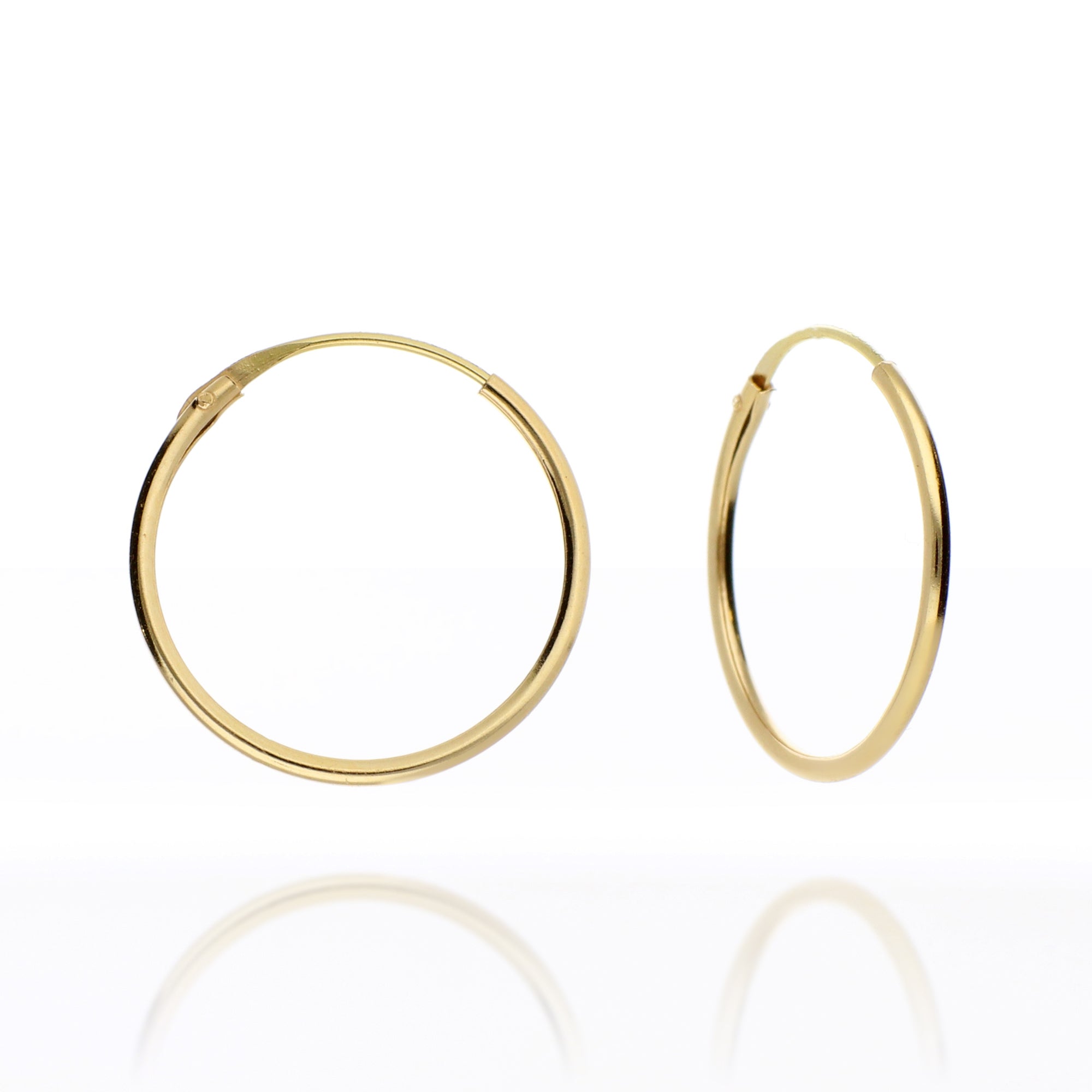 Aros Oro 14 quilates 10mm
