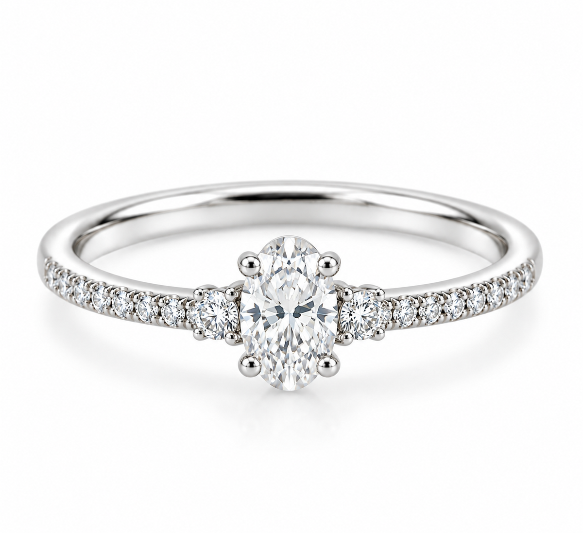 Anillo de Plata 925 con Circonita Central