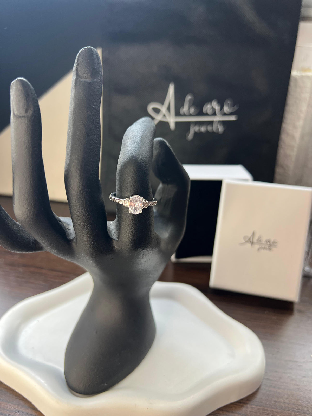 Anillo de Plata 925 con Circonita Central