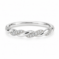 Anillo de Plata 925 con Circonitas Trenzadas