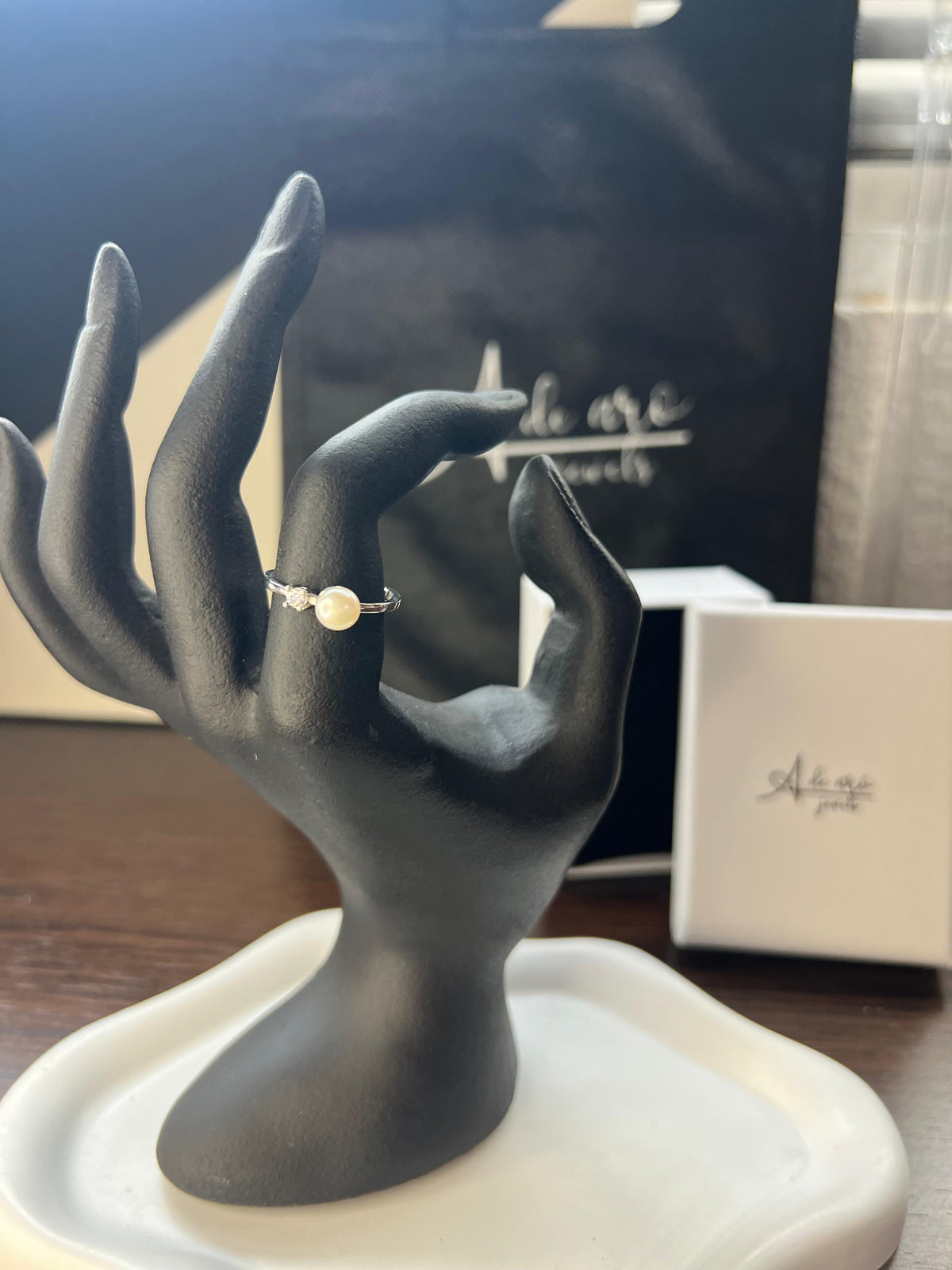 Anillo de Plata 925 con Perla