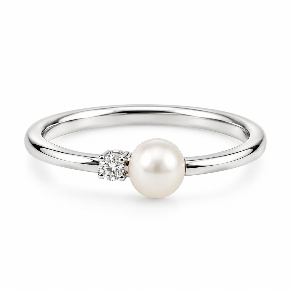 Anillo de Plata 925 con Perla