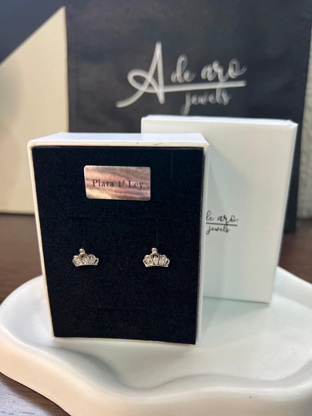 Pendientes de Plata 925 Corona