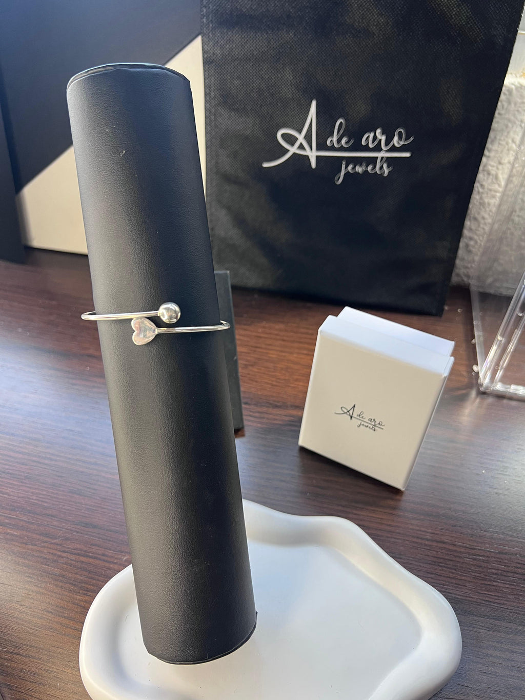 Brazalete de Plata 925 con Corazón