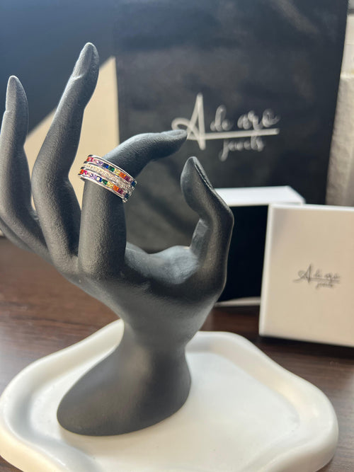 Anillo Multicolor de Plata 925