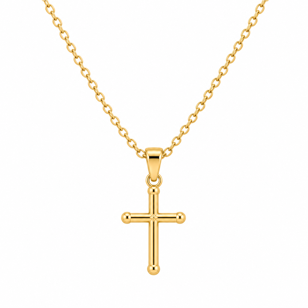 Colgante Cruz de Oro 18K 16mm