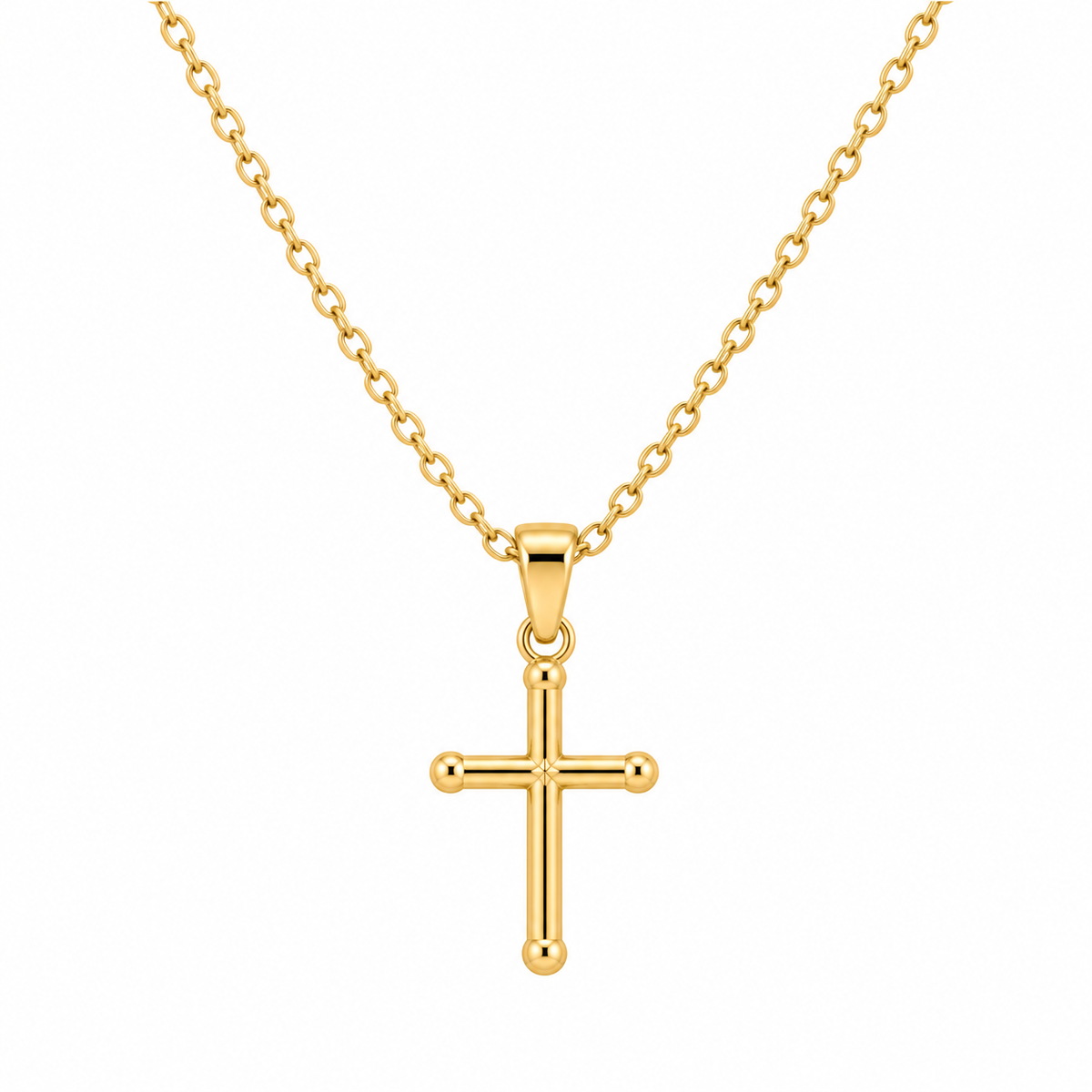 Colgante Cruz de Oro 18K 16mm