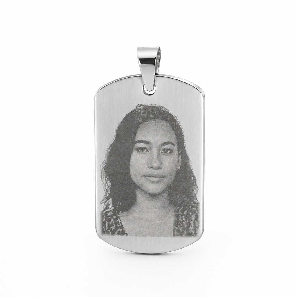 Colgante Acero Personalizado Fotograbado