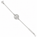 Pulsera de Plata 925 con Corona y Circonitas
