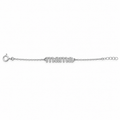 Pulsera de Plata 925 con Palabra “Mamá” y Circonitas