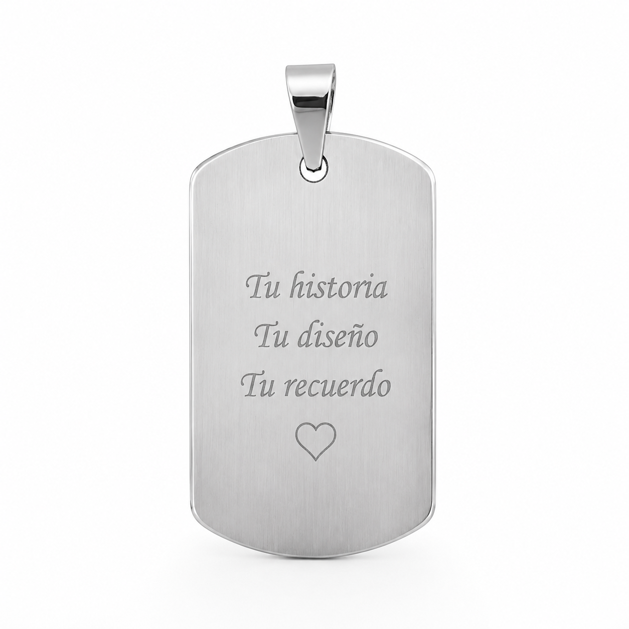 Colgante Acero Personalizado Fotograbado
