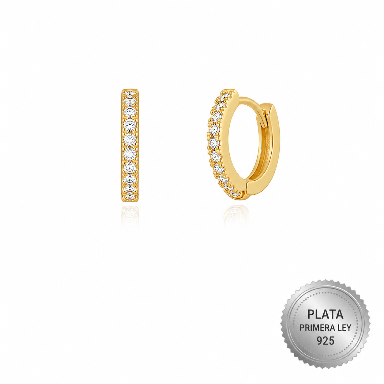 Pendientes Plata 925 Bañados en Oro